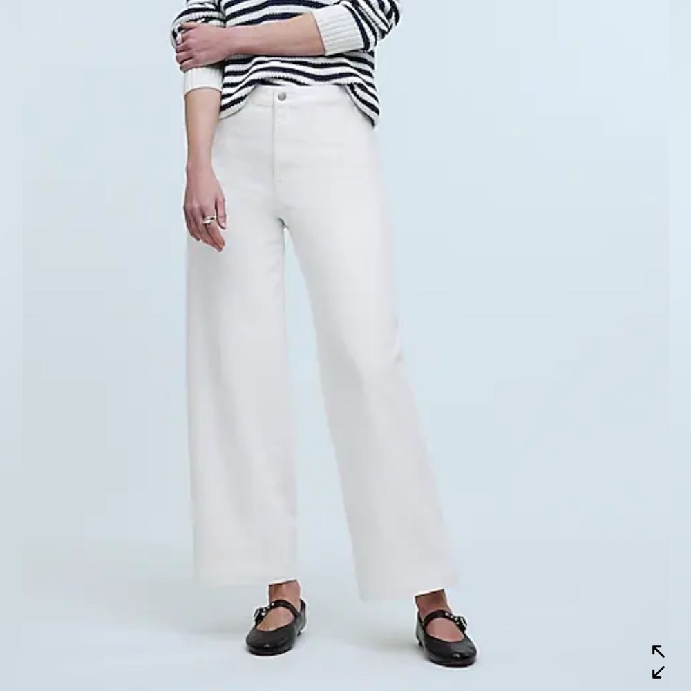 Madewell Low-Rise Wideleg Crop with Raw Hem Size 26